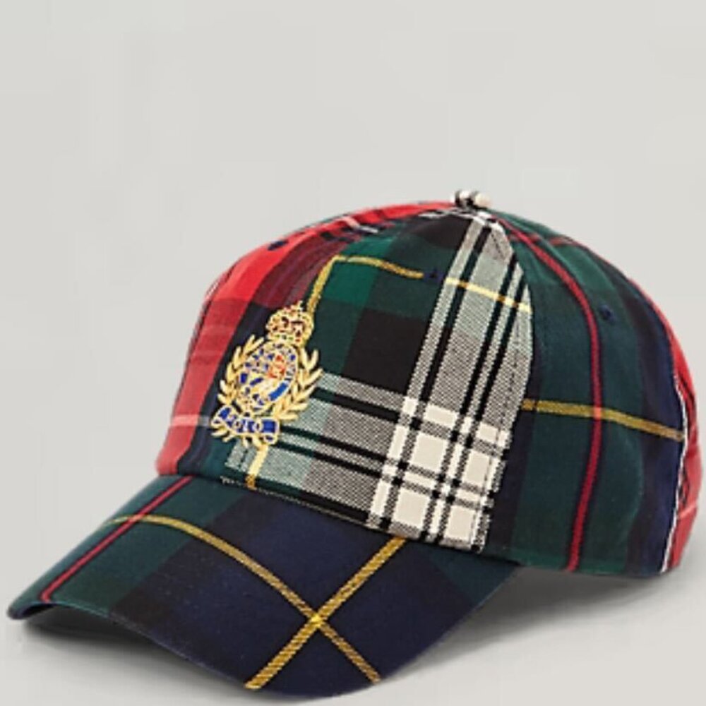 Polo Ralph Lauren Crest Plaid Twill Ball Cap | NWT